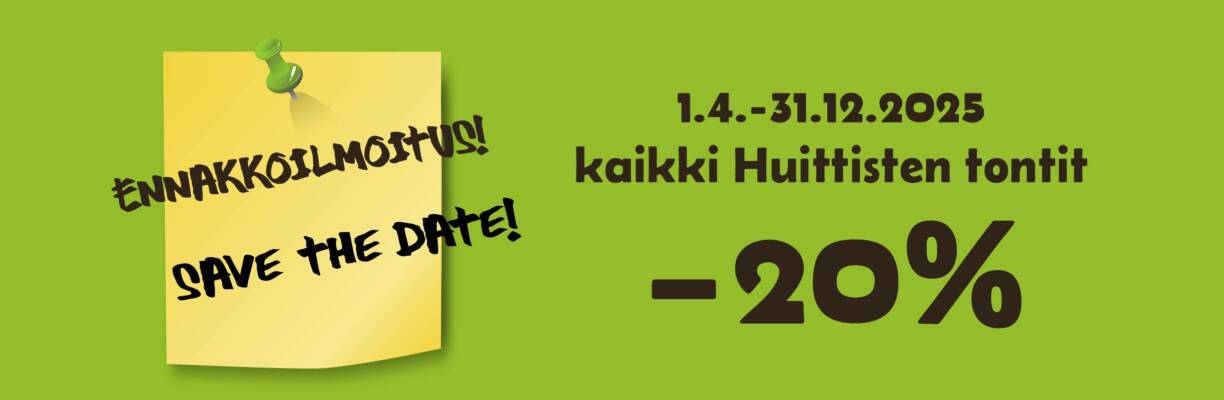 Tonttien alennuskampanja mainoskarusellikuva.