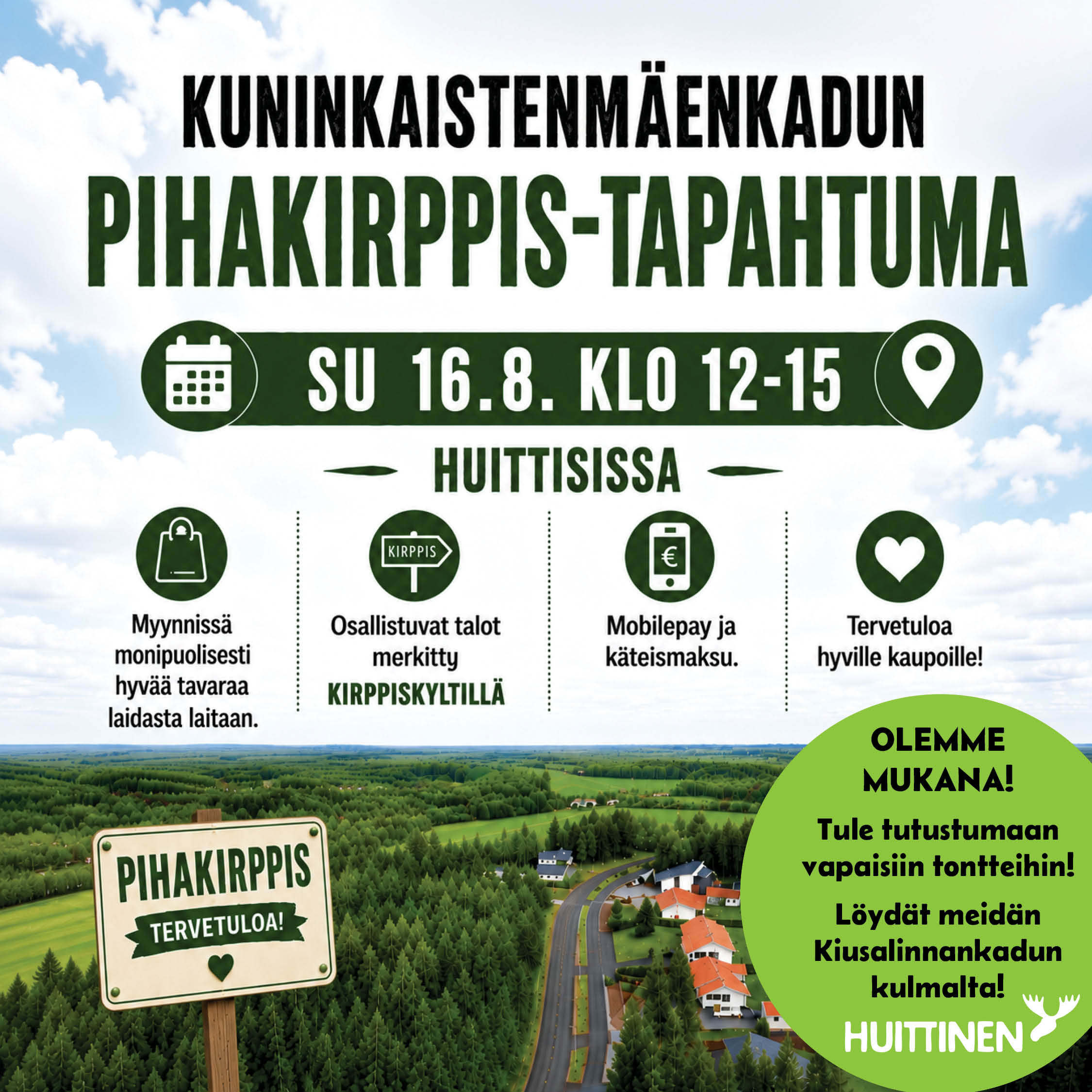 Kuninkaistenmäen kirppismainos