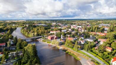 Kuvagalleria Kuva 3/2. Drone picture of Loimijoki Park