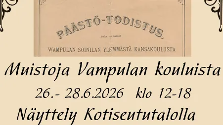 Muistoja Vampulan kouluista 2026